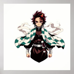 Tanjiro Demon Slayer Anime Cartoon Manga Poster