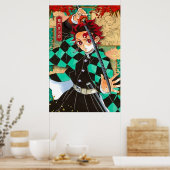 Tanjiro Demon Slayer Manga Poster (Küche)