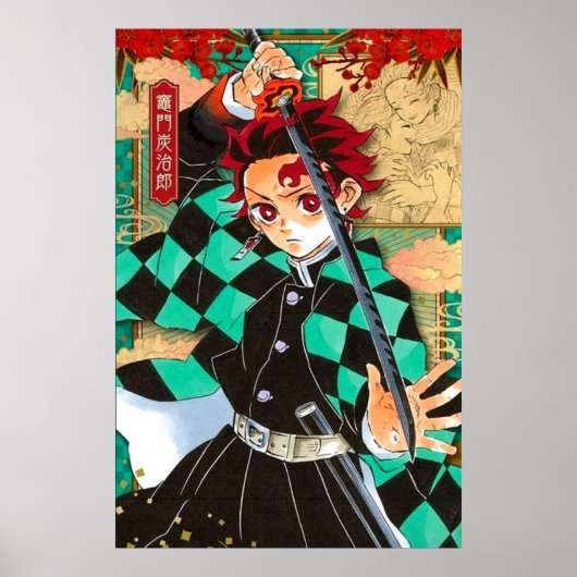 Tanjiro Demon Slayer Manga Poster (Vorne)