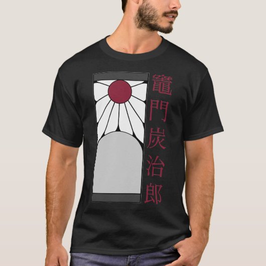 Tanjiro Earring Demon Slayer Kimetsu No Yaiba T-Sh T-Shirt (Vorderseite)