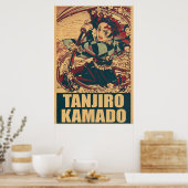 Tanjiro Kamado Demon Slayer Poster (Küche)