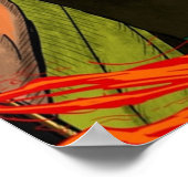 Tanjiro Kamado Demon Slayer Poster (Ecke)