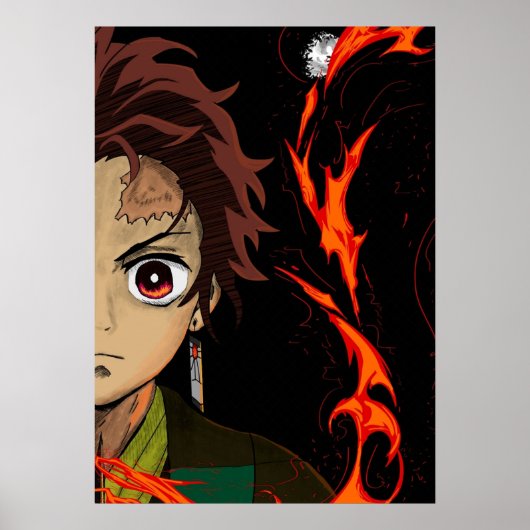 Tanjiro Kamado Demon Slayer Poster (Vorne)