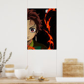 Tanjiro Kamado Demon Slayer Poster (Küche)