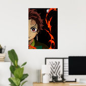 Tanjiro Kamado Demon Slayer Poster (Heimbüro)