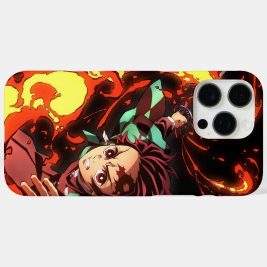 Tanjiro Kamado iPhone Case (Rückseite (Horizontal))