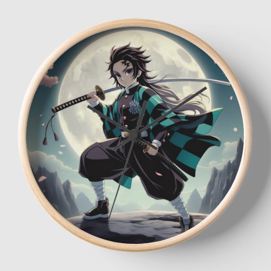 Tanjiro Wall Clock Uhr (Vorderseite)