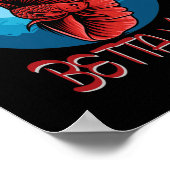 Tank Betta Mama Aquarium Poster (Ecke)