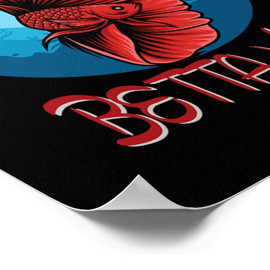 Tank Betta Mama Aquarium Poster (Ecke)