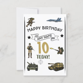 Tank Birthday Einladung