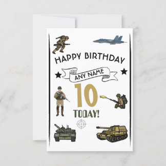 Tank Birthday Einladung