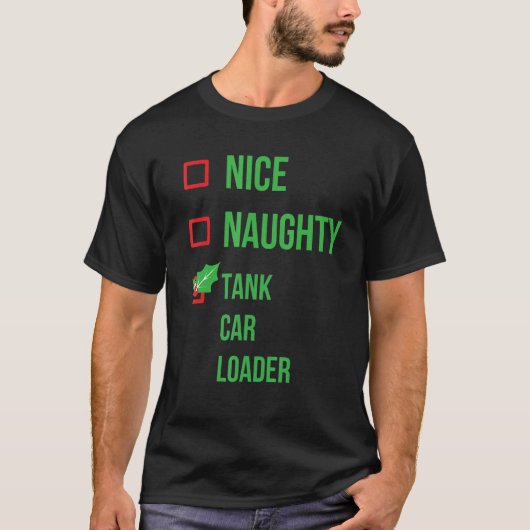 Tank Car Loader Funny Pajama Weihnachten (Vorderseite)