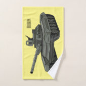 Tank-Cartoon-Abbildung Badhandtuch Set (Handtuch)