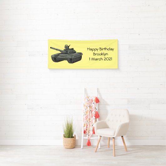 Tank-Cartoon-Abbildung Banner (Insitu)
