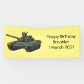 Tank-Cartoon-Abbildung Banner (Horizontal)