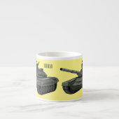 Tank-Cartoon-Abbildung Espressotasse (Vorderseite)