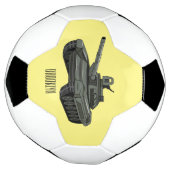 Tank-Cartoon-Abbildung Fußball (Gedreht)