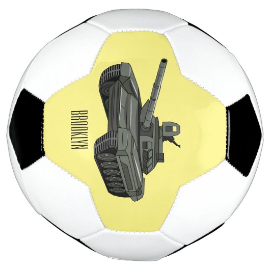 Tank-Cartoon-Abbildung Fußball (Gedreht)