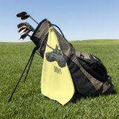 Tank-Cartoon-Abbildung Golfhandtuch (Gras)