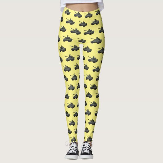 Tank-Cartoon-Abbildung Leggings (Vorderseite)