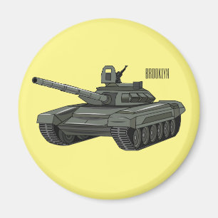 Tank-Cartoon-Abbildung Magnet