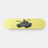 Tank-Cartoon-Abbildung Skateboard (Horizontal)