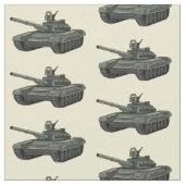 Tank-Cartoon-Abbildung Stoff (Nahaufnahme)