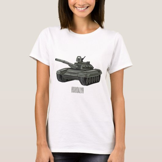 Tank-Cartoon-Abbildung T-Shirt (Vorderseite)