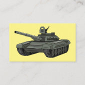 Tank-Cartoon-Abbildung Visitenkarte (Rückseite)