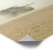 Tank Convoy in der Nähe des Irak Poster (Ecke)