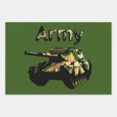 Tank der grünen Armee, Papiertücher Geschenkpapier Set (Vorderseite 2)