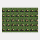 Tank der grünen Armee, Papiertücher Geschenkpapier Set (Vorderseite)