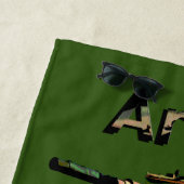 Tank der grünen Khaki-Armee, Badetuch (Beispiel)