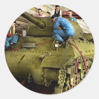 Tank - Fabrik - Tanks für das Verständnis von 1943 Runder Aufkleber