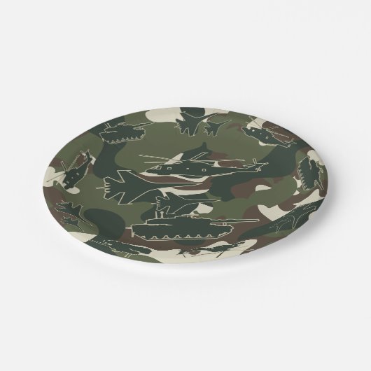 Tank Jet Party Teller der Militärarmee (Schrägansicht)