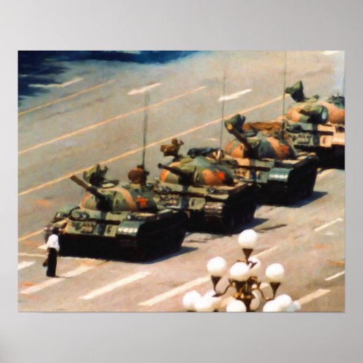 Tank Man Painting Poster (Vorne)