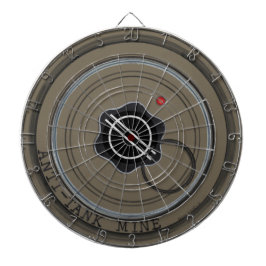 Tank-Minen im Ölvorrat Dartscheibe