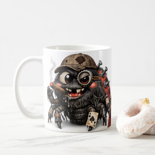 Tank Monster Kaffeetasse (Mit Donut)