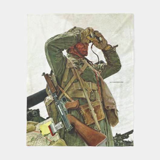 Tank Patrol Fleecedecke (Vorderseite)