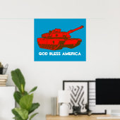 Tank Print Poster (Heimbüro)