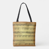 Tank Top ~ Sheet Music ~ Goldener Hintergrund ~ Tasche (Rückseite)