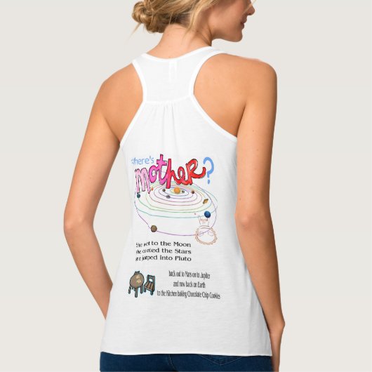 Tank Top Womens Wo ist Mutter? (Rückseite)
