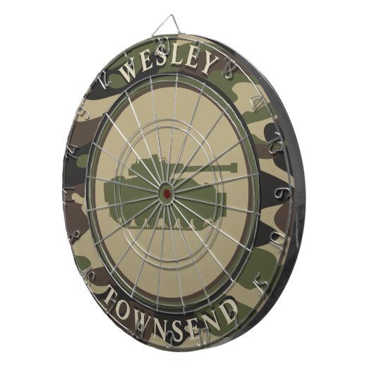 Tank und Camouflage Dartscheibe (Vorderseite rechts)