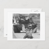 Tank und Schleppe Postkarte (Vorne/Hinten)