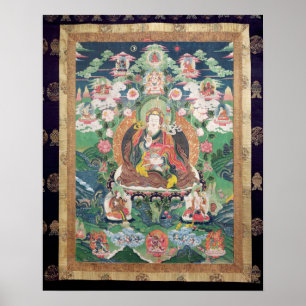 Tanka von Padmasambhava, ANZEIGE c.749 Poster