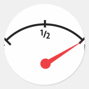 Tankanzeige Runder Aufkleber