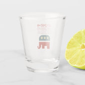 Tankdecke der Republikaner 2024 Schnapsglas (Rückseite)