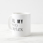 Tanken Sie meine Gottkomplex Tasse (Vorderseite Links)