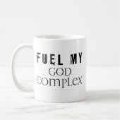 Tanken Sie meine Gottkomplex Tasse (Links)
