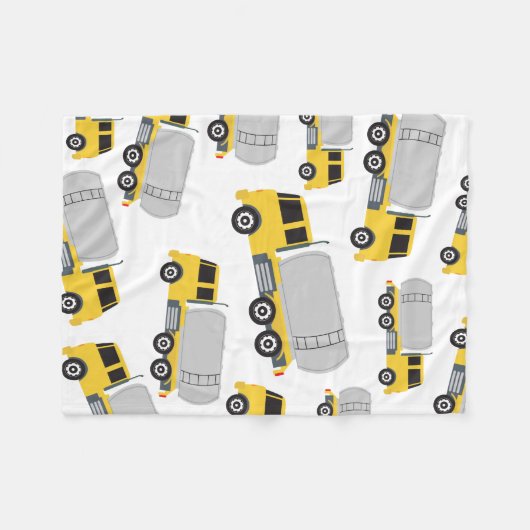 Tanker LKW Fleecedecke (Vorderseite (Horizontal))